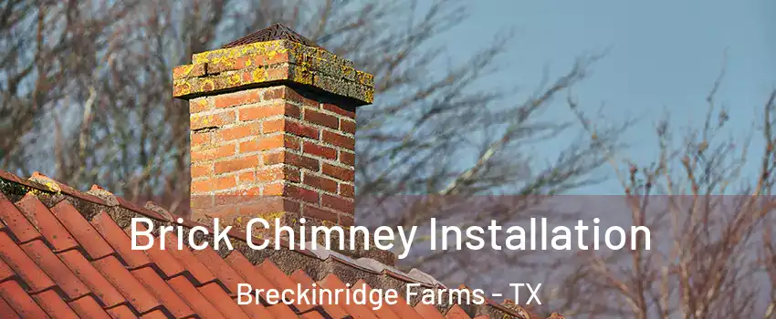 Brick Chimney Installation Breckinridge Farms - TX