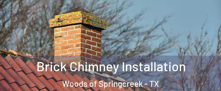 Brick Chimney Installation Woods of Springcreek - TX