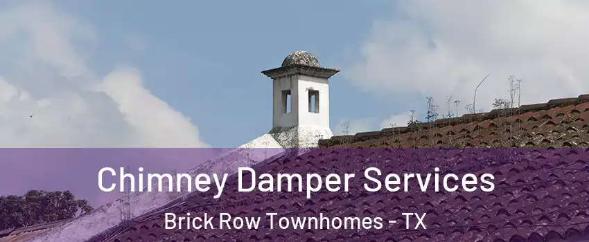 Chimney Damper Services Brick Row Townhomes - TX