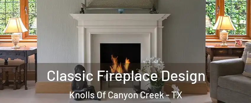 Classic Fireplace Design Knolls Of Canyon Creek - TX