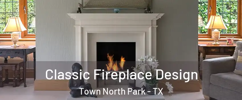Classic Fireplace Design Town North Park - TX