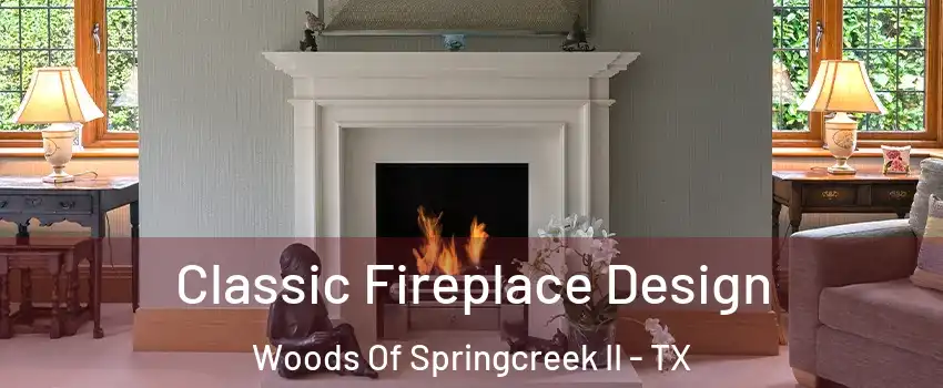 Classic Fireplace Design Woods Of Springcreek II - TX