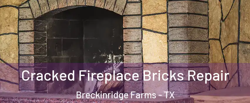 Cracked Fireplace Bricks Repair Breckinridge Farms - TX