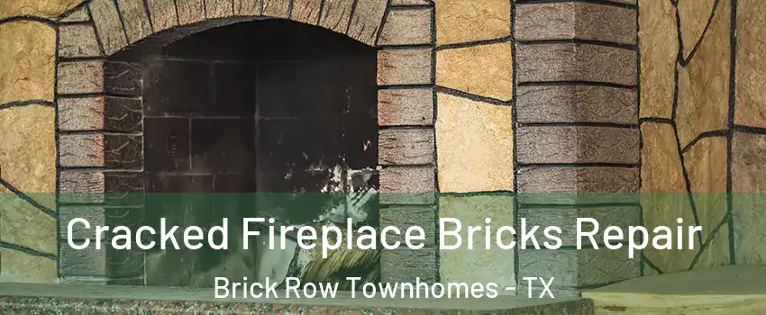 Cracked Fireplace Bricks Repair Brick Row Townhomes - TX