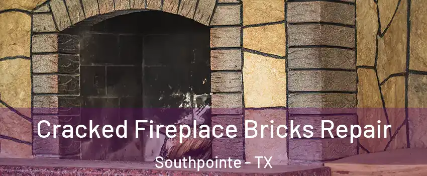 Cracked Fireplace Bricks Repair Southpointe - TX