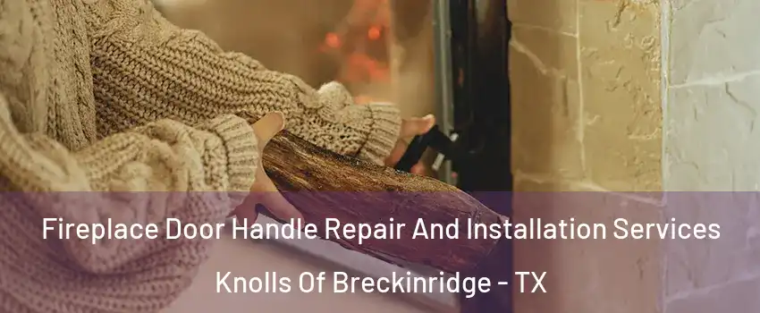 Fireplace Door Handle Repair And Installation Services Knolls Of Breckinridge - TX