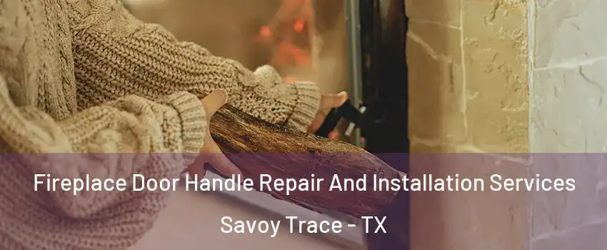 Fireplace Door Handle Repair And Installation Services Savoy Trace - TX