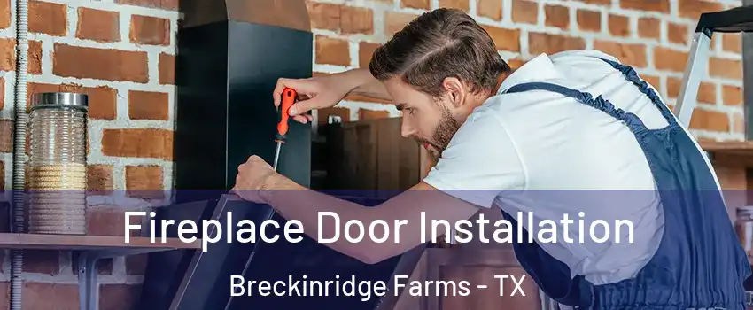 Fireplace Door Installation Breckinridge Farms - TX