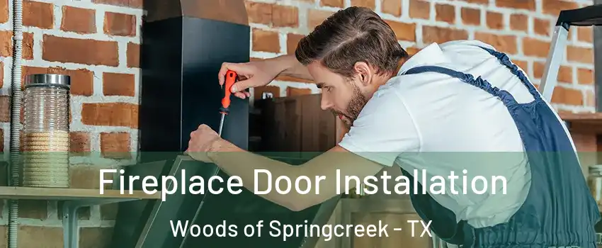 Fireplace Door Installation Woods of Springcreek - TX