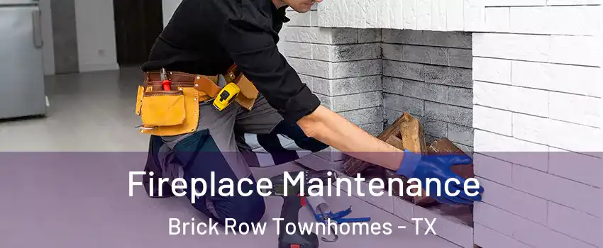 Fireplace Maintenance Brick Row Townhomes - TX