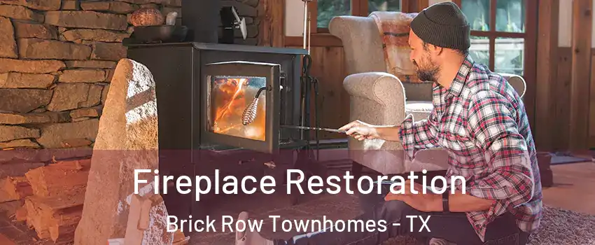 Fireplace Restoration Brick Row Townhomes - TX