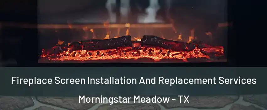 Fireplace Screen Installation And Replacement Services Morningstar Meadow - TX