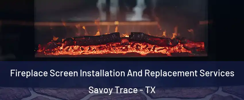 Fireplace Screen Installation And Replacement Services Savoy Trace - TX