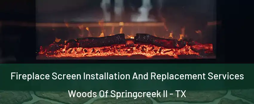 Fireplace Screen Installation And Replacement Services Woods Of Springcreek II - TX