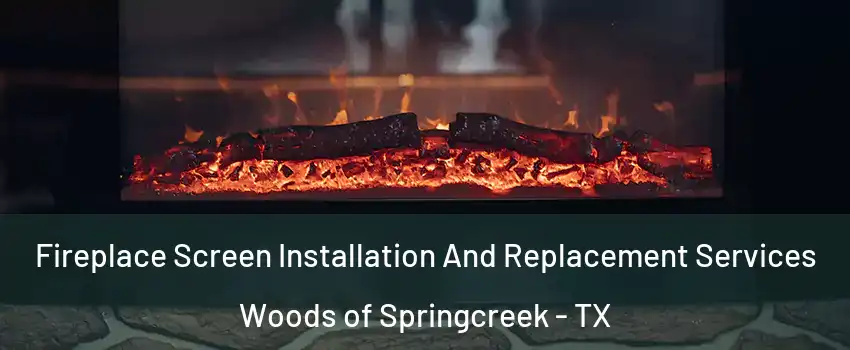 Fireplace Screen Installation And Replacement Services Woods of Springcreek - TX