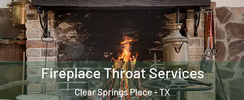 Fireplace Throat Services Clear Springs Place - TX