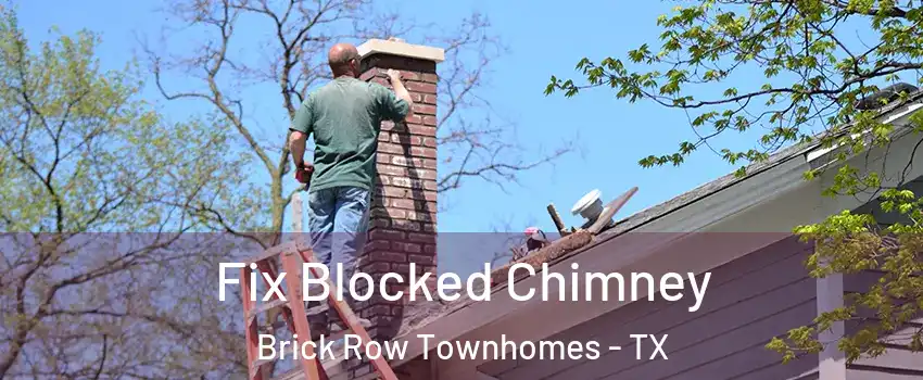 Fix Blocked Chimney Brick Row Townhomes - TX
