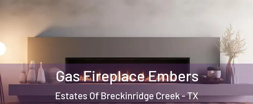 Gas Fireplace Embers Estates Of Breckinridge Creek - TX