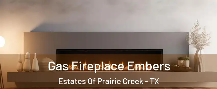 Gas Fireplace Embers Estates Of Prairie Creek - TX