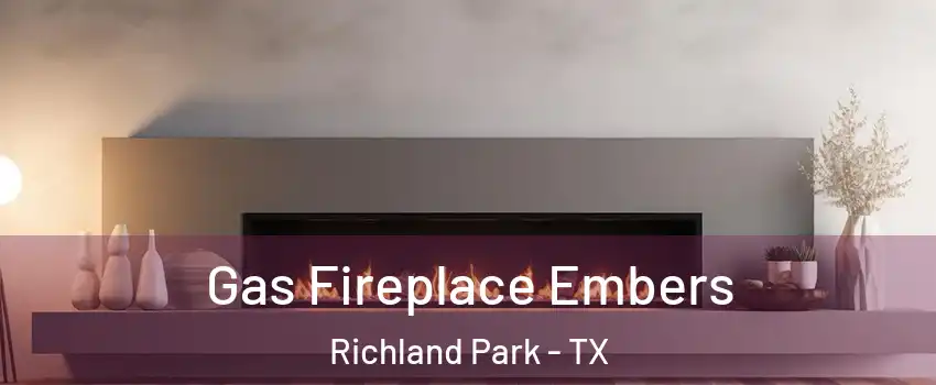Gas Fireplace Embers Richland Park - TX