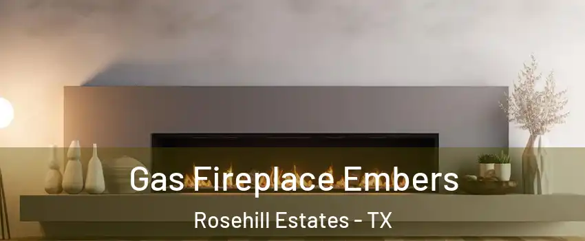Gas Fireplace Embers Rosehill Estates - TX
