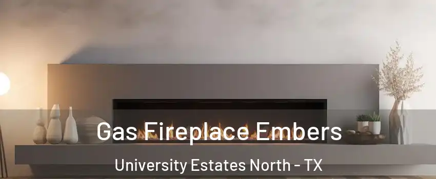 Gas Fireplace Embers University Estates North - TX