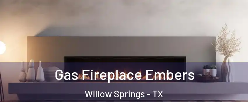 Gas Fireplace Embers Willow Springs - TX