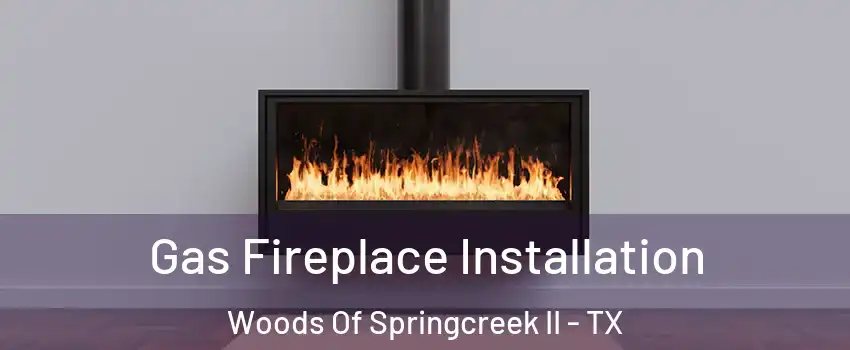 Gas Fireplace Installation Woods Of Springcreek II - TX