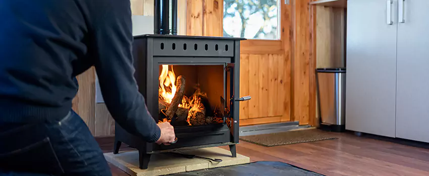 Open Hearth Wood Fireplace Installation in Wyndsor Court, TX