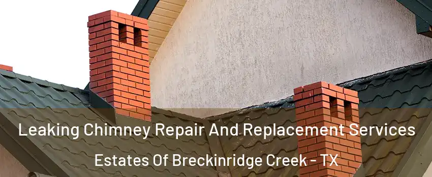 Leaking Chimney Repair And Replacement Services Estates Of Breckinridge Creek - TX