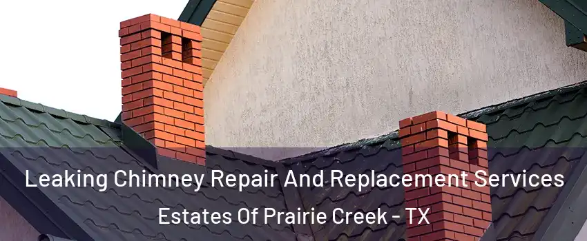 Leaking Chimney Repair And Replacement Services Estates Of Prairie Creek - TX