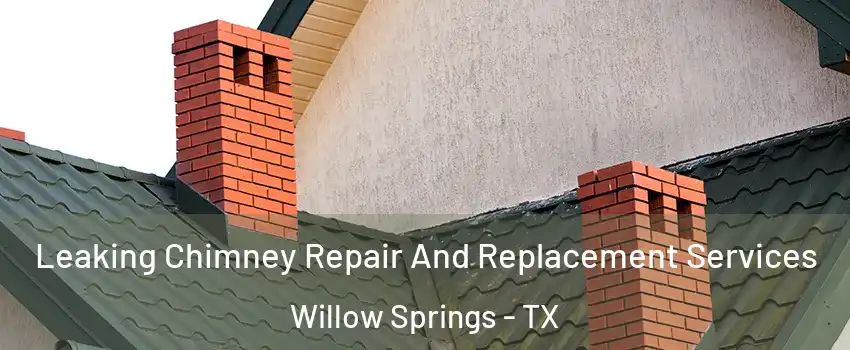 Leaking Chimney Repair And Replacement Services Willow Springs - TX