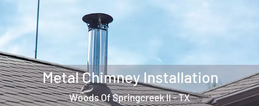 Metal Chimney Installation Woods Of Springcreek II - TX