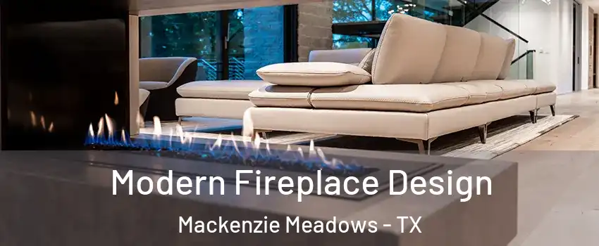 Modern Fireplace Design Mackenzie Meadows - TX