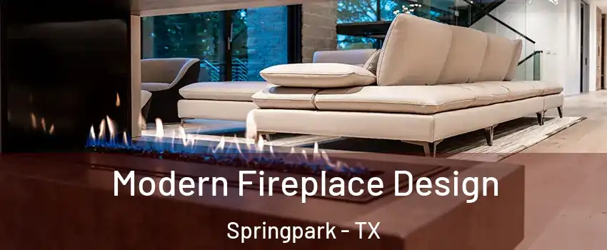 Modern Fireplace Design Springpark - TX