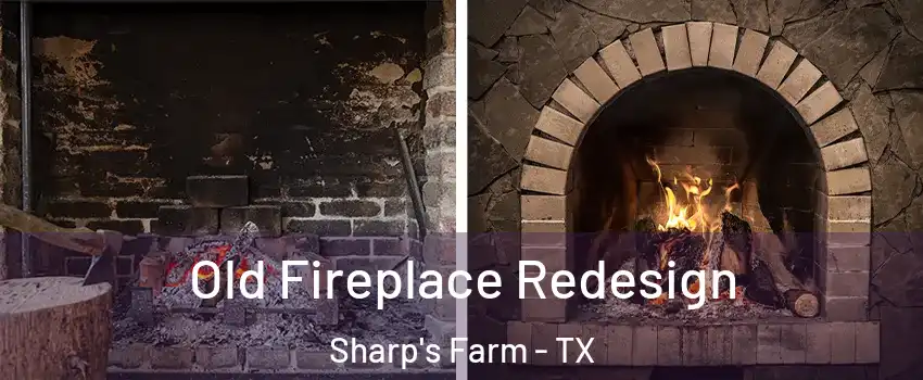 Old Fireplace Redesign Sharp's Farm - TX