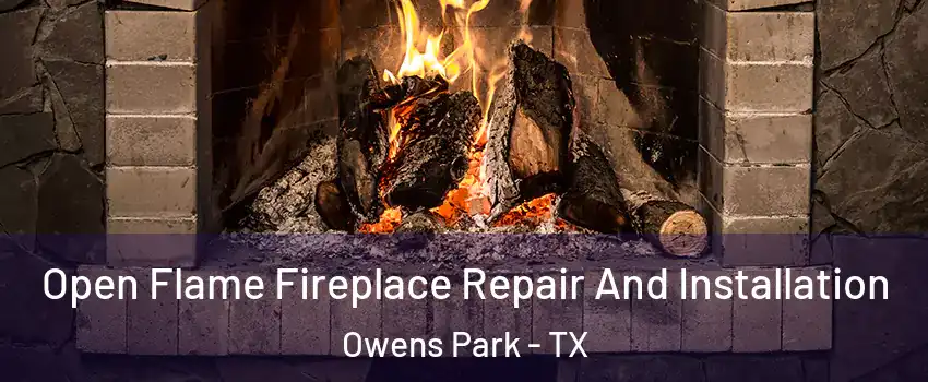 Open Flame Fireplace Repair And Installation Owens Park - TX