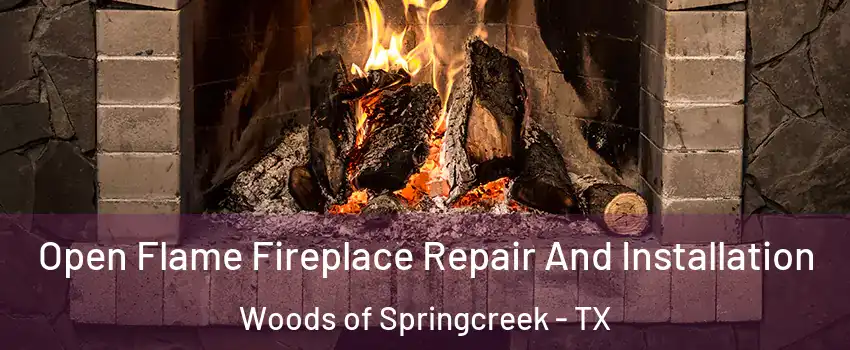 Open Flame Fireplace Repair And Installation Woods of Springcreek - TX