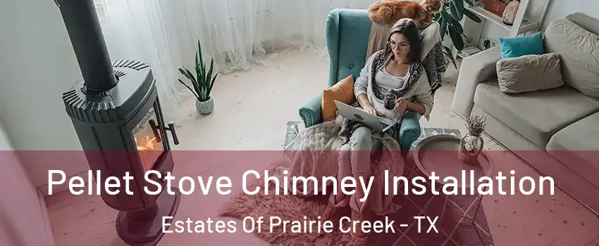 Pellet Stove Chimney Installation Estates Of Prairie Creek - TX