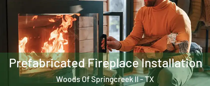 Prefabricated Fireplace Installation Woods Of Springcreek II - TX