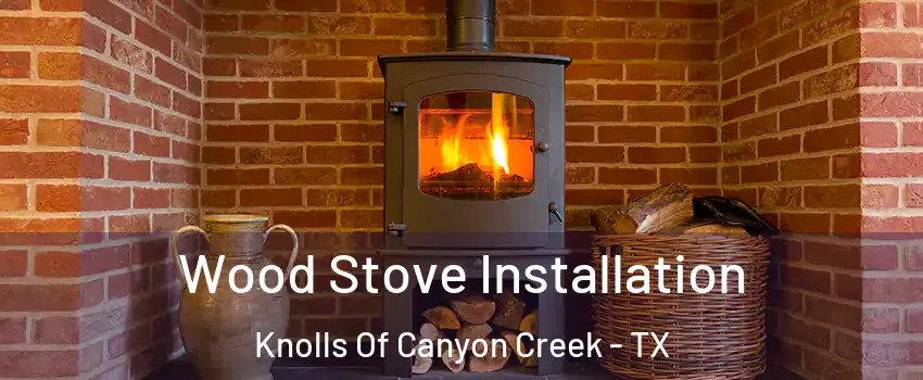 Wood Stove Installation Knolls Of Canyon Creek - TX